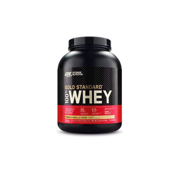 Optimum Nutrition Gold Standard 100% Whey Protein Powder, French Vanilla Creme, 5 Pound (Packaging May Vary)