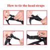 Lepark Head Strap Dog Muzzle Prevent from Taking Off by Paws for Small,Medium and Large Dogs(L/Green)
