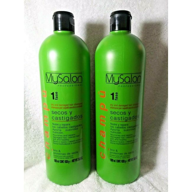 MySalon Professional Shampoo for Dry & Damaged Hair Step 1-1000ml/36.0oz-2 Units