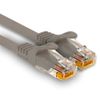 1aTTack.de - 1 x 2.0m Cat7 network cable, Cat.7 Ethernet, Lan & Cat 7 patch cable for maximum internet speed & connects all devices with RJ 45 socket gray