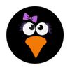 Penguin In A Pink Bow Fake Lashes PopSockets Swappable PopGrip