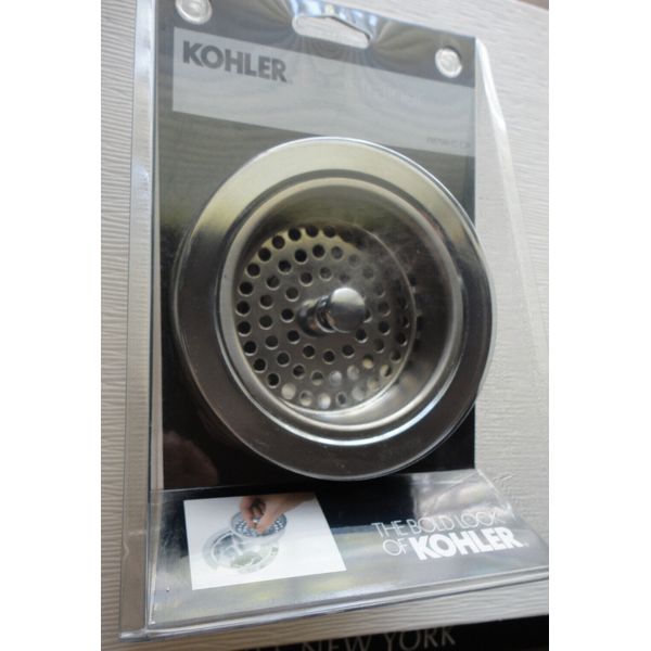 New Kohler Duostrainer Sink Strainer Fits 3.5" or 4" Polished Chrome R8799-C-CP