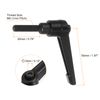 sourcing map 8pcs Adjustable Clamping Lever Handles M6 x 20mm Male Thread Bolt Knobs Rotating Screw Locking Quick Release Ratchet Push Button Handle, Black