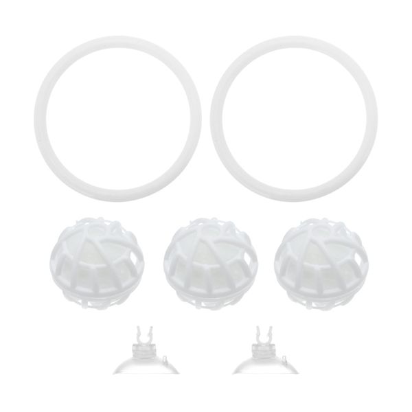 CAPASTEC Betta Fish Training Ring, Aquarium Accessories, Training Tool for Betta, Improves Activity and Water Cleaner, White, 1 Set
