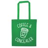 Flox Creative Green Tote Bag Coffee and Concealer