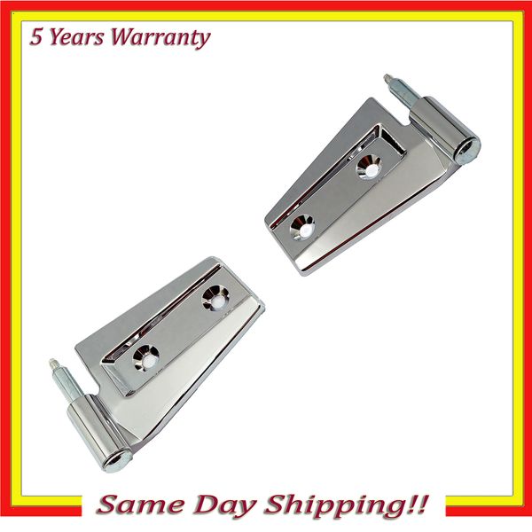 Door Hinge Assembly Set For 2007-2017 Jeep Wrangler Chrome DS538 Right & Left