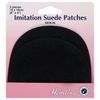 Sew In Imitation Suede Patches Black