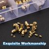 Sourcing Map 180pcs M2, M2.5 Brass Heat Set Inserts Knurled Nuts, 3D Printing Female Threaded Inserts Kit