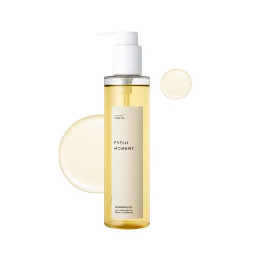 SIORIS Fresh moment cleansing oil 6.76 fl. oz, Organic green plum oil gently melts away makeup and daily dirt with moisturizing for senseitive skin, Korean Facial Cleanser