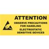 Kill Stat Attention for Handling Static Devices ESD Warning Labels, Static Warning Stickers (38 x 75mm)