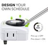 Bn-LINK 2 Pack Indoor 24-Hour plug in Mechanical Outlet Timer Daily use, 2 prong