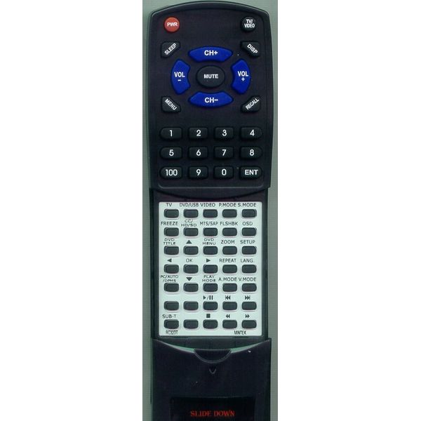 Replacement Remote Control for MINTEK DTV323, RC32DT