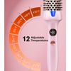 CIVEYA 1.25 Inch Thermal Round Brush, Ionic Heated Round Brush Light Pink