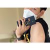 WeC Hellchan Magnet Grip Talk Barbell Disc Design Smart Pop Health Weight Dumbbell Plate Case, Black, Plain (No Engraving)