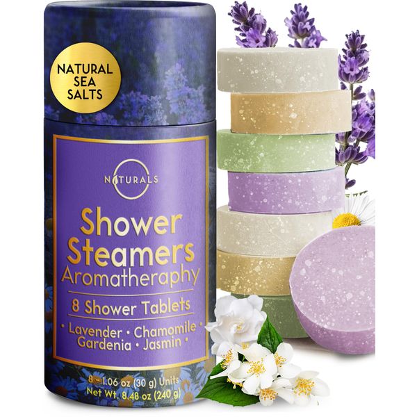 8-Pcs Shower Steamers Aromatherapy - Birthday Gifts for Women - Spa Gifts for Women, Shower Steamers for Women - Shower Bomb, Shower Bombs Aromatherapy - Shower Bombs for Women - Shower Aromatherapy