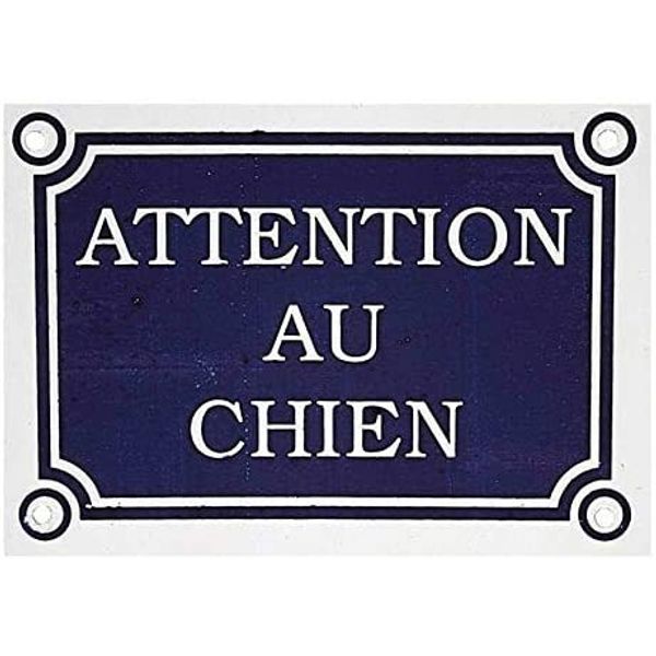 Zolux Attention au Chien Plaque