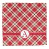 YouCustomizeIt Personalized Red & Tan Plaid Washcloth
