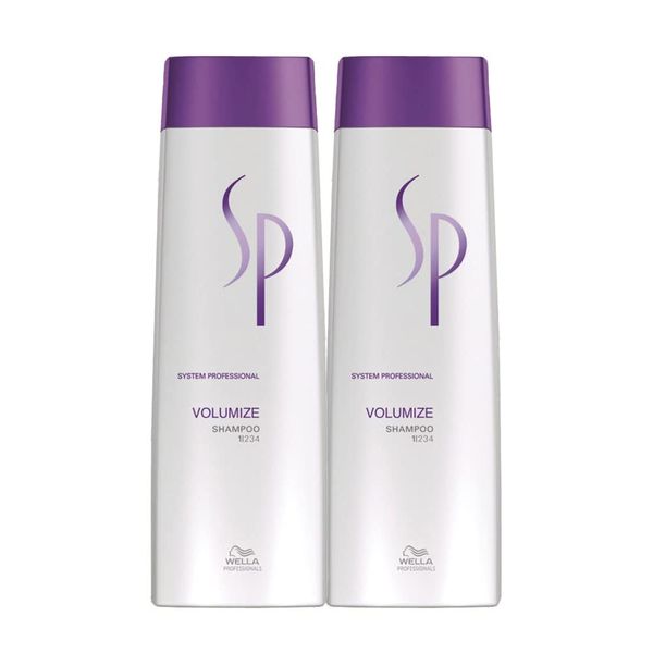 Wella SP System Professional Volumize Shampoo 250 ml x 2