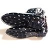 Basic Standard Rain Boots, Women's, Waterproof, Short, Heels, Lightweight, Stylish, Buttons, polka dot/black
