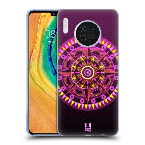 Head Case Designs Compass Glowing Mandala Soft Gel Case Compatible for Huawei Mate 30