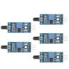 5 Pcs IR Flame Sensor Module Detector Smartsense Adjustable Sensitivity 60 Degree Detection Angle with Fixed Bolt Holes for Detecting Flame