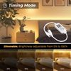 INDARUN Dimmable Led Strip Light Controller Warm White, Controlled by WiFi/App, Work with Alexa, Dimmer Controller for Android/iOS System 5V-28V, Support Voice Control, with Timing Function
