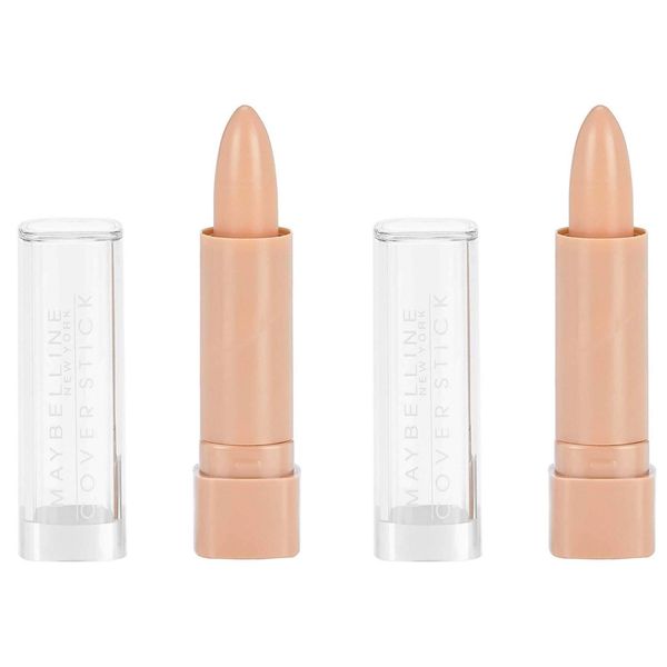 Maybelline Cover Stick Concealer - Medium Beige, Medium (Pack of 2)