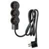 Legrand 695010 Power Strip - Multiple Plug with 3 Sockets (3-Way); for Wall and Table; Extra Flat