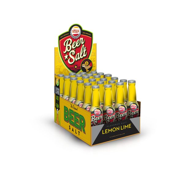 Twang Flavored Beer Salt, Lemon-Lime, 1.4 Ounce Mini Bottles (24 Count Display Pack)