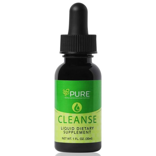 Pure Cleanse, Liquid 1oz. - Nature's Gentle Cleanse with Cascara Sagrada for Occasional Constipation, Promotes Digestive Health, Vegan-Friendly, Contains Probiotics for Optimal Gut Health Support