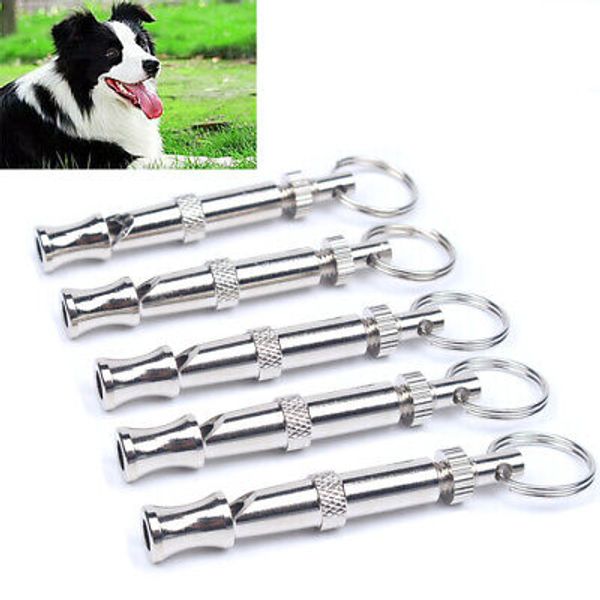 5Pcs Set Adjustable Dog Obedience Stop Barking Hot Pet Dog Training Whistle