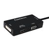 CableDeconn DisplayPort 1.2 to HDMI 4K DVI VGA 3 in 1 Multi-Function Cable Adapter Converter