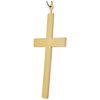 PVC Monks Cross Gold with Black Cord