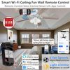 Nexete Smart Wi-Fi Ceiling Fan & Light Dimmer Remote Control Kit  Alexa Google
