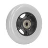 Wheelchair Wheel 4in Rubber Low Noise Walker Caster Replacement Part Solid Wheel Replacement for Rollator Gray