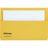 Officely Foolscap Document Wallets 285gsm - Yellow (Pack of 5)