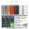 Molotow Chalk Marker Chalk Basic Set 1-4 - 8 mm, Pack of 6 Assorted Colours