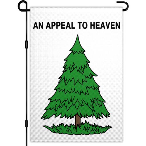An Appeal to Heaven Garden Flag 12x18 Inch Double Sided We The People American War Revolution Liberty Pine Tree Garden Flags for Outside House Indoor Outdoor Patriotic Yard Sign Decoration