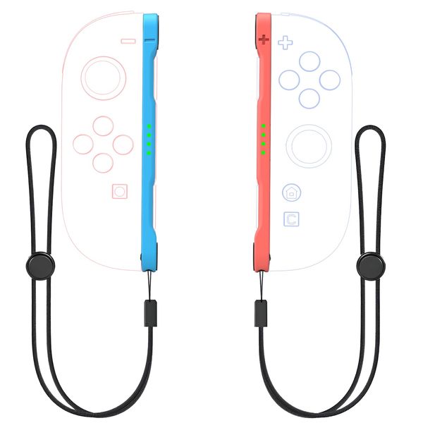 Wrist Straps Pair for Switch 2 Controller (2025), TPE Material Gamepad Accessory Wrist Straps for Switch 2 Controllers 2 Pack (Blue & Orange)