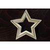 Cast Iron Star Trivet, Star Rivet, Antique White