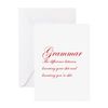 CafePress Grammar The Difference Between Knowing Your Shit A Folded Greeting Card Matte