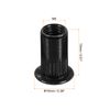 uxcell M5 Rivet Nuts Carbon Steel Flathead Threaded Insert Nuts Black 60pcs
