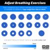 Bas Rutten O2 Inspiratory Muscle Training Device for Improving Diaphragmatic Breathing | Portable Lung Muscle and Respiratory Power Training Device | High Altitude Breathing Trainer | Blue