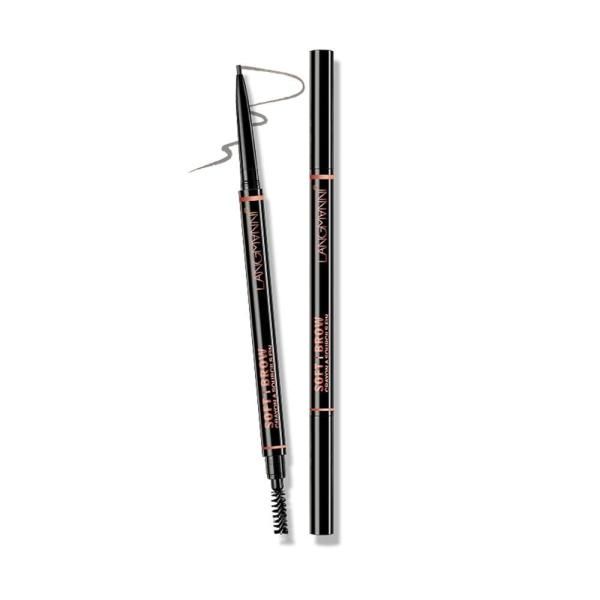 Kyannkara Eyebrow Pencil 3D Eye Makeup Eyebrow Long Lasting Waterproof and Smudge Resistant Gray Hot Item It Item