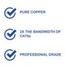 On-Q AC3625BEV1 Cat 6 Patch Cable, 25 feet, Blue