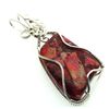 Sea Sediment Jasper Gemstone Sterling Silver Wire Wrapped Pendant