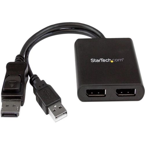 StarTech.com Dual-Monitor DisplayPort 1.2 Splitter, DisplayPort to 2X DP Multi-Monitor Adapter, Dual 4K 30Hz Computer MST Hub, Windows