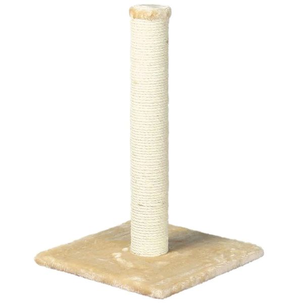 Parla Cat Scratching Post : For Indoor Cats : Plush Covered Base And Sisal Pos