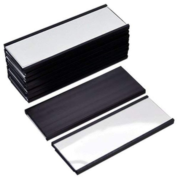 Good-L Magnetic Nameplate 10 Black 20 Count
