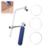Thread Saw Set, Wire Saw, Metal Cutting with Replacement Blades, DIY Tool, Dial Type, Adjustable Length, Lightweight